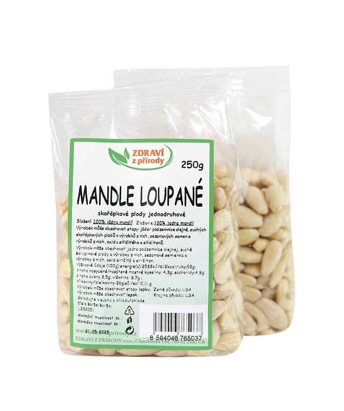 Mandle loupané 250g