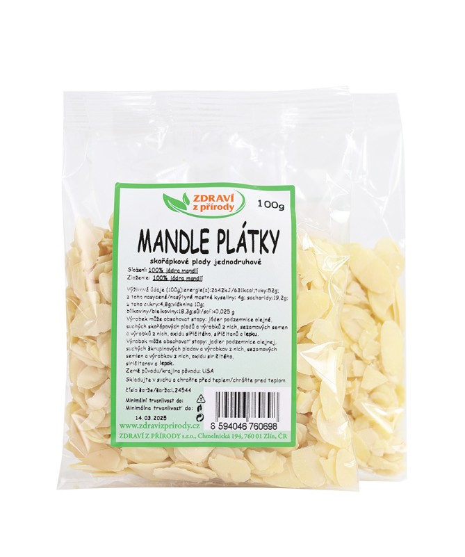 Mandle plátky 100g