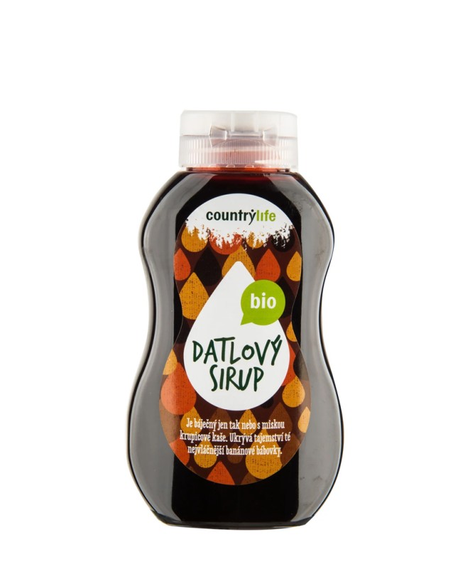 Sirup datlový BIO 250ml/345g Country life bez lepku