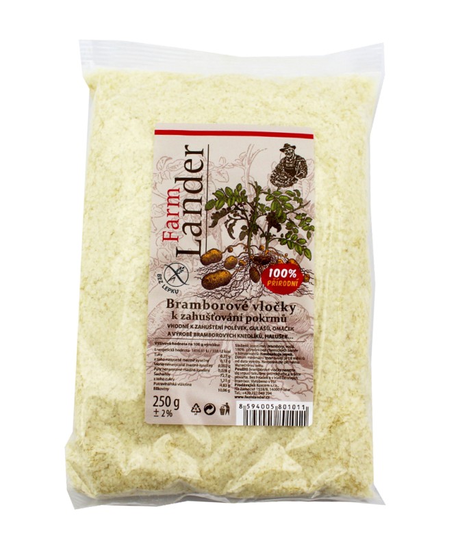Vločky bramborové 250g FarmLander bez lepku