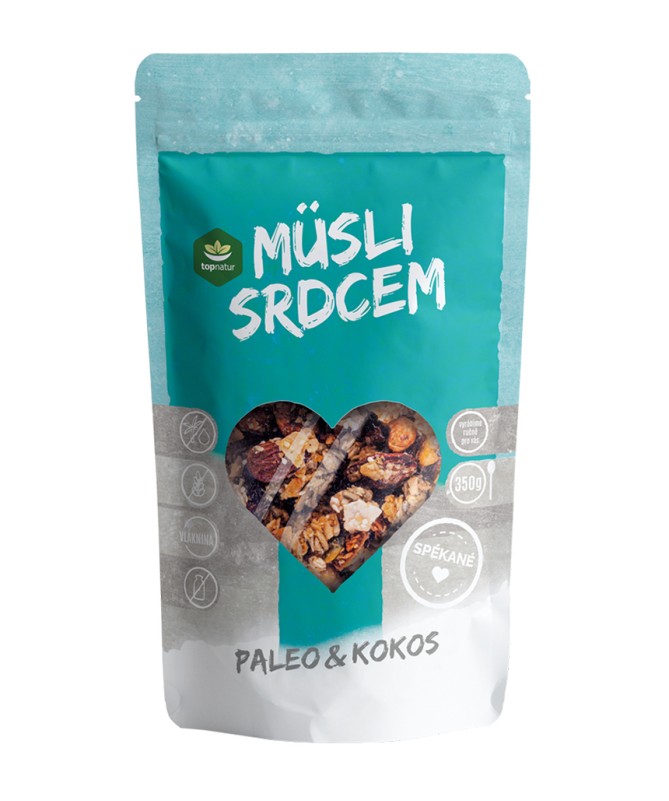 Müsli srdcem spékané paleo kokos 350g Topnatur bez lepku