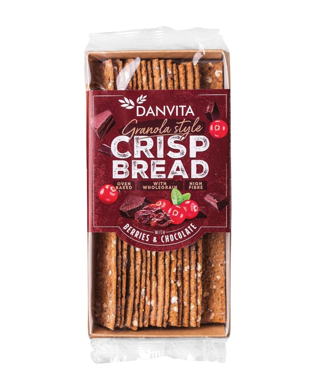 Granola plátky s lesními plody a čokoládou 130g Danvita