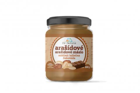 Arašídové máslo s mléčnou čokoládou 500g