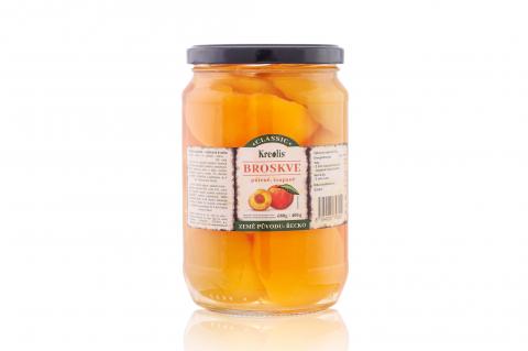 Broskve půlené, loupané (Řecko) - Kreolis 680g