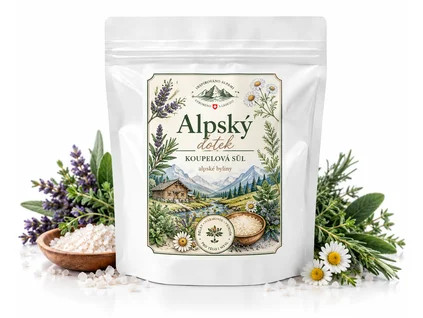 Koupelová sůl s alpskými bylinkami 200g