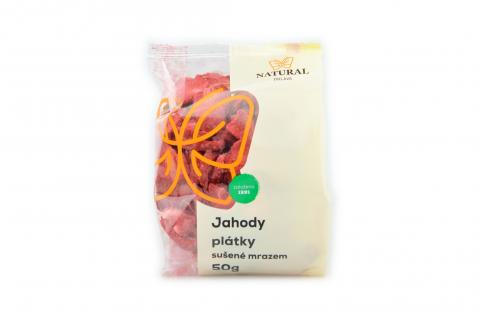 Jahody plátky mrazem sušené - Natural 50g